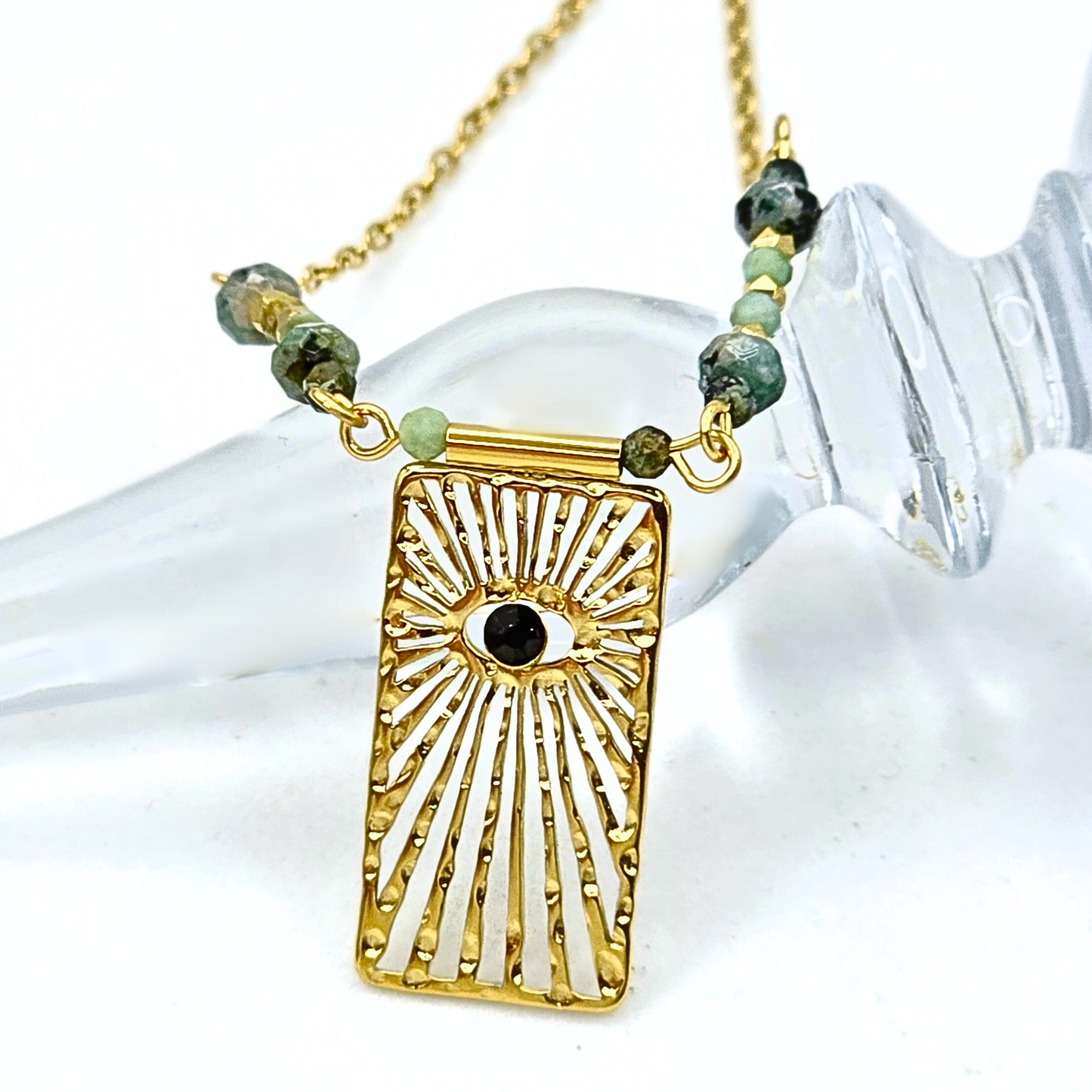 Solar Aura Eye Necklace