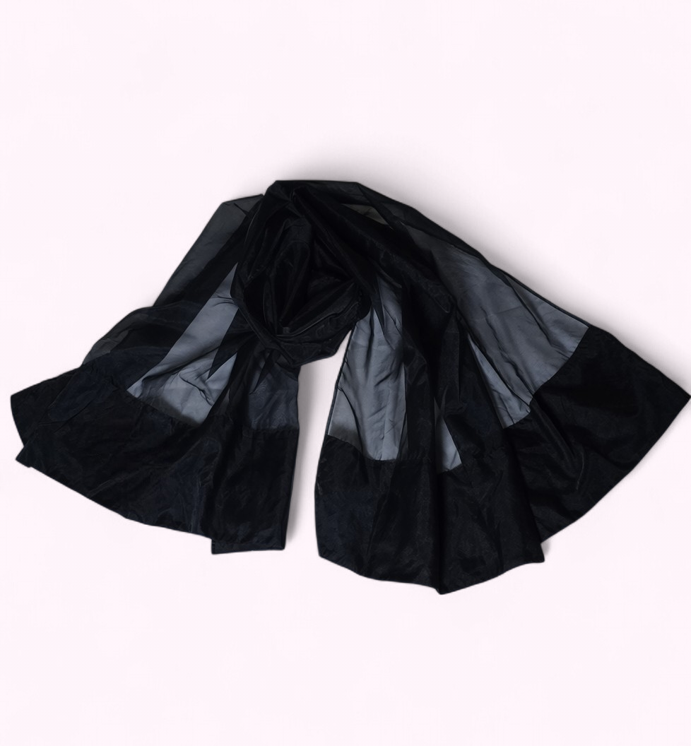 Black Organza Dupatta