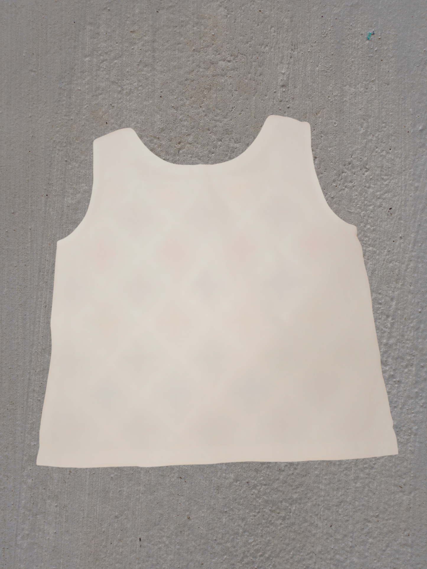 Dopamine White Sleeveless Shirt