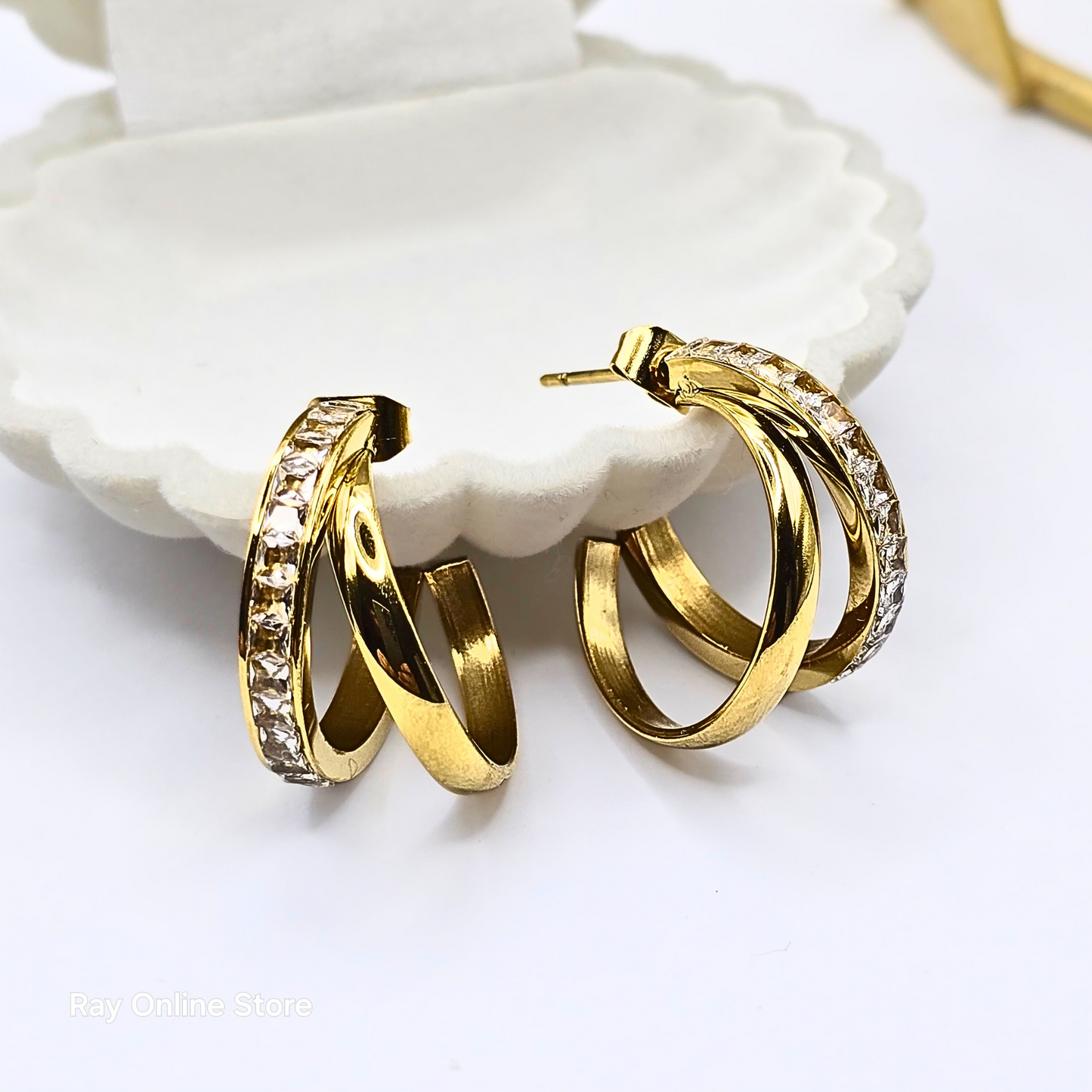 Trio Curl Hoops