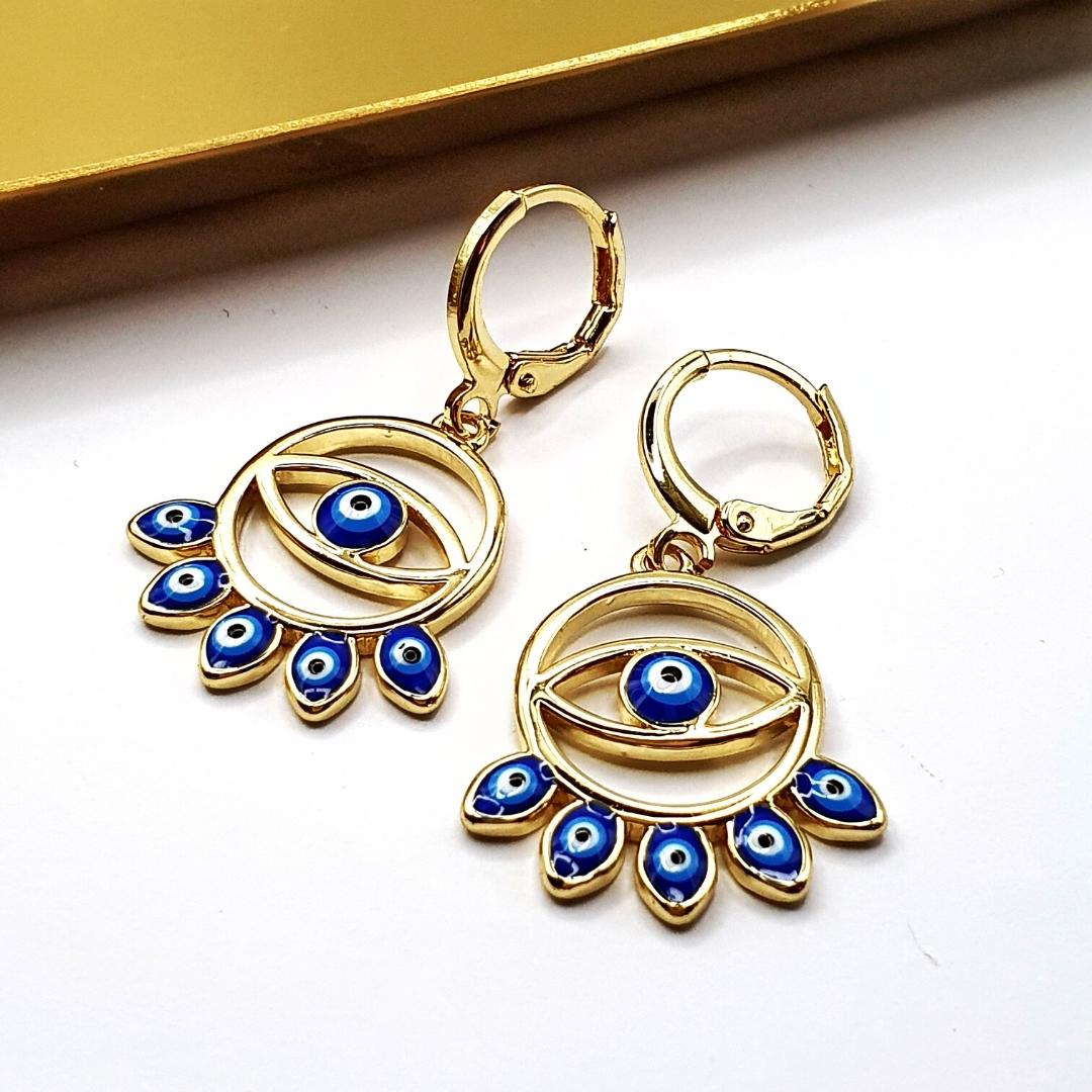 Turkish Eye Circle Earring