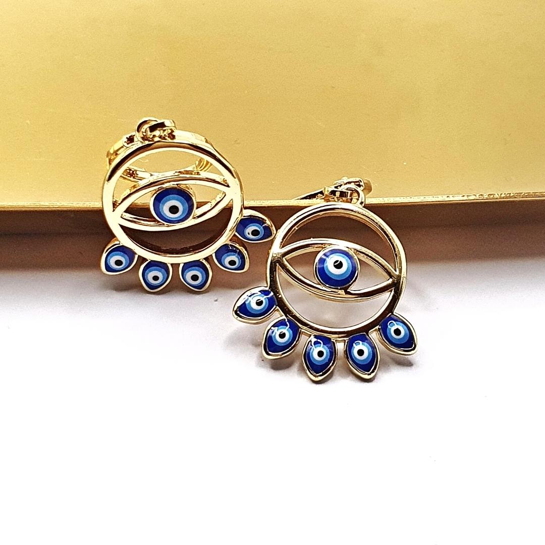 Turkish Eye Circle Earring