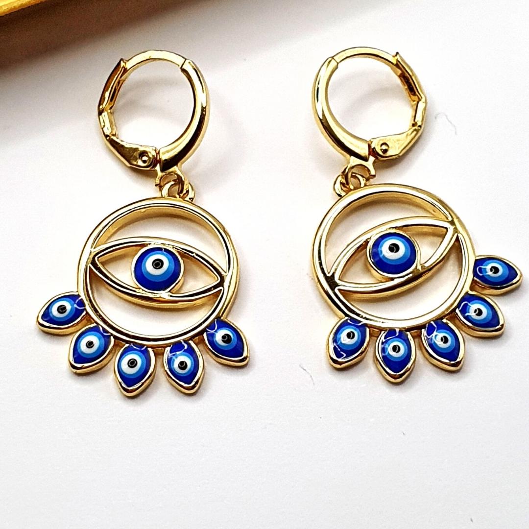 Turkish Eye Circle Earring