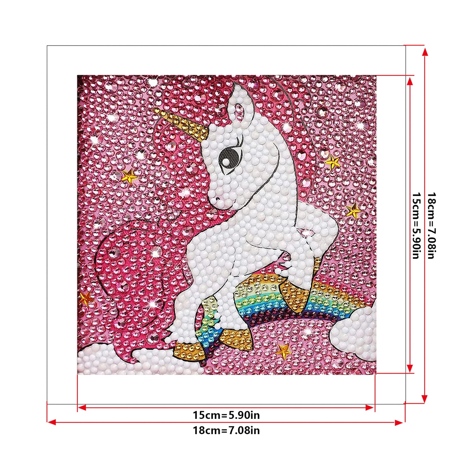 DIY Diamond Painting Rainbow Unicorn