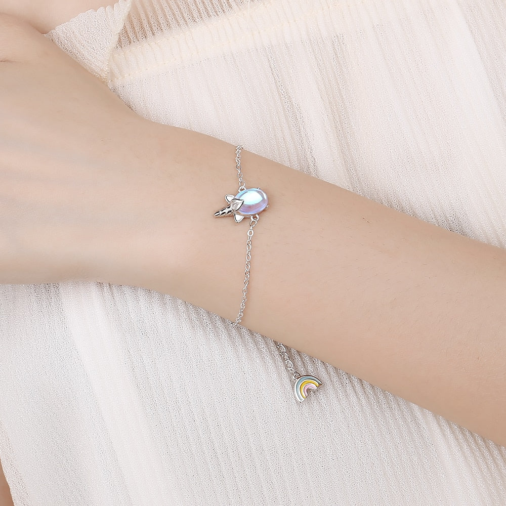 Unicorn Moonstone Bracelet