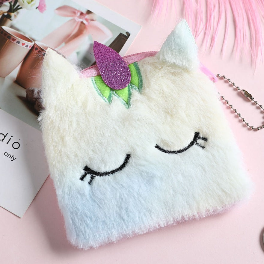 Unicorn Plush Coin Bag