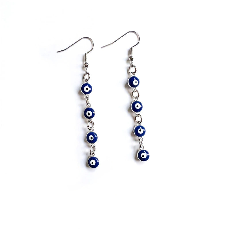 Turkish Eye Chain Earrings