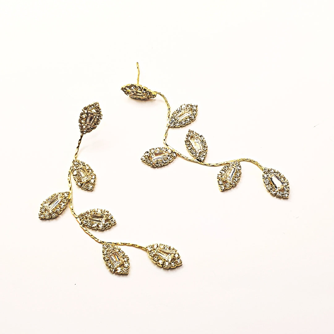 Gold Vine Earrings