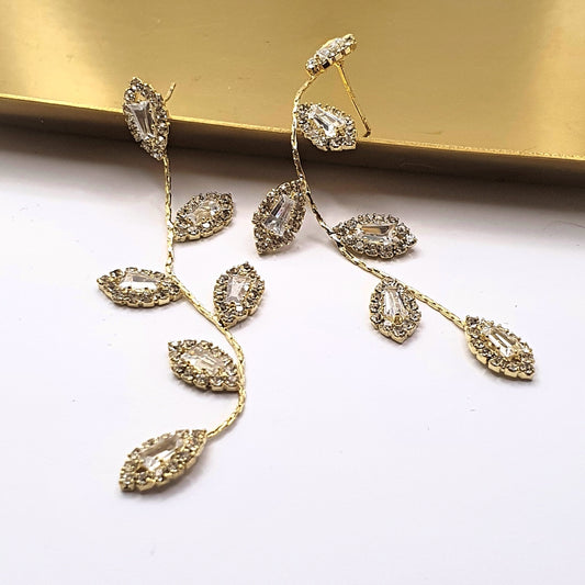 Gold Vine Earrings