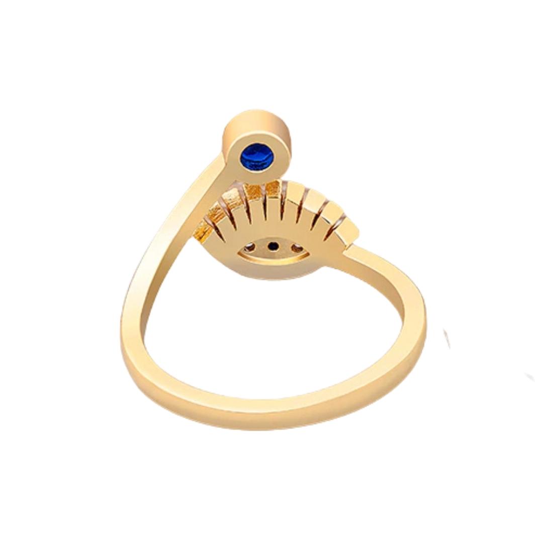 Turkish Eye Zircon Adjustable Ring