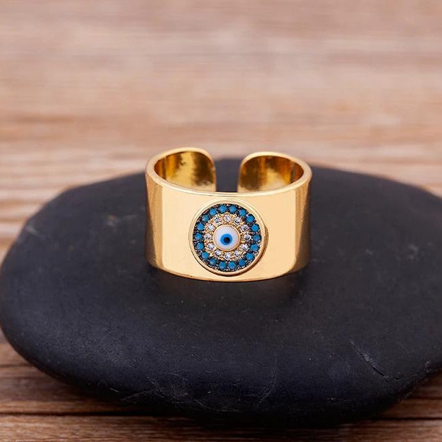 Turkish Eye Adjustable Ring