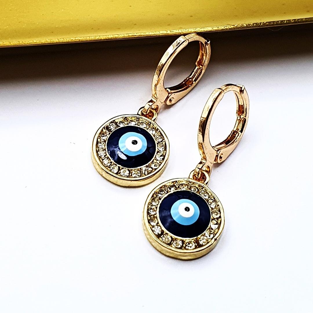 Turkish Eye Emblem Earrings