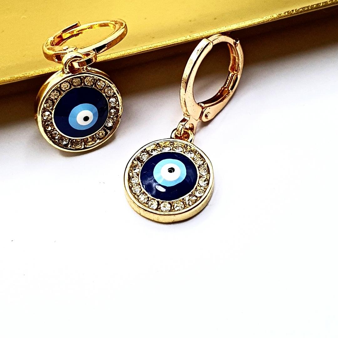 Turkish Eye Emblem Earrings