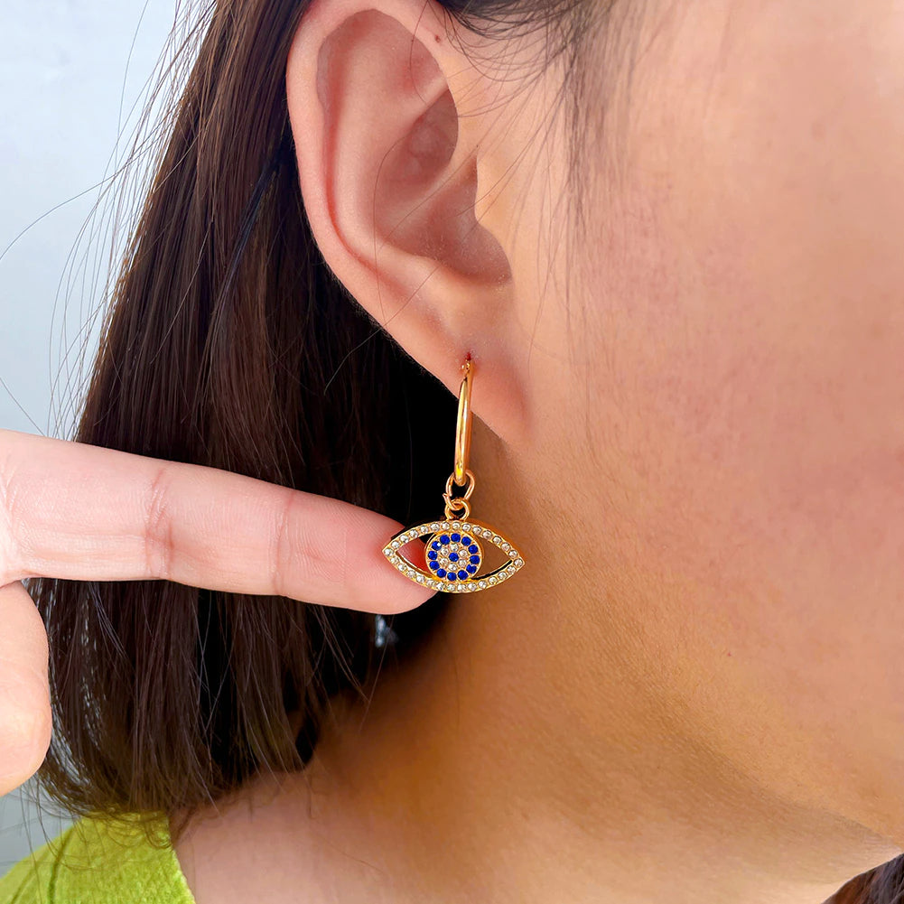 Turkish Eye Sleek Earrings