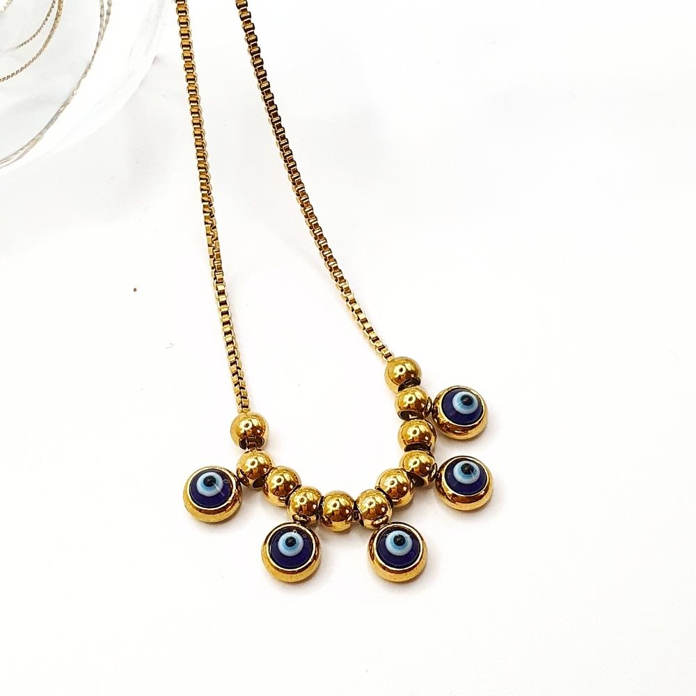 Turkish Eye Bead Necklace