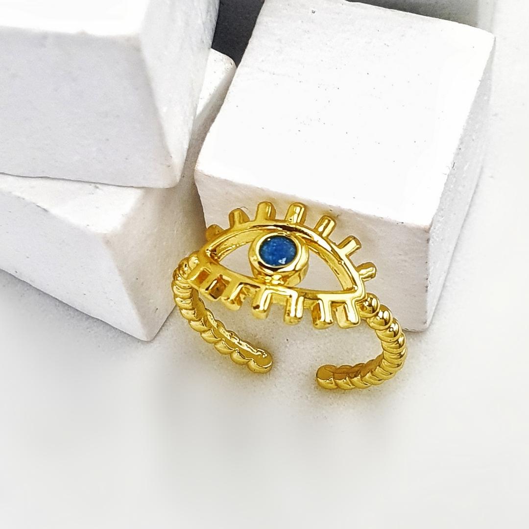 Turkish Eye Boho Ring (Adjustable Size)