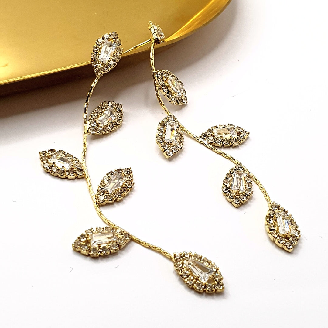 Gold Vine Earrings