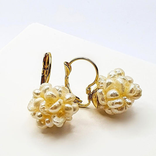 Pearl Cluster Earrings