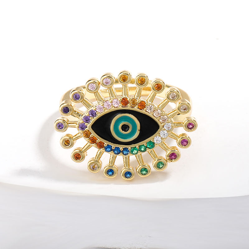 Turkish Eye Cocktail Ring