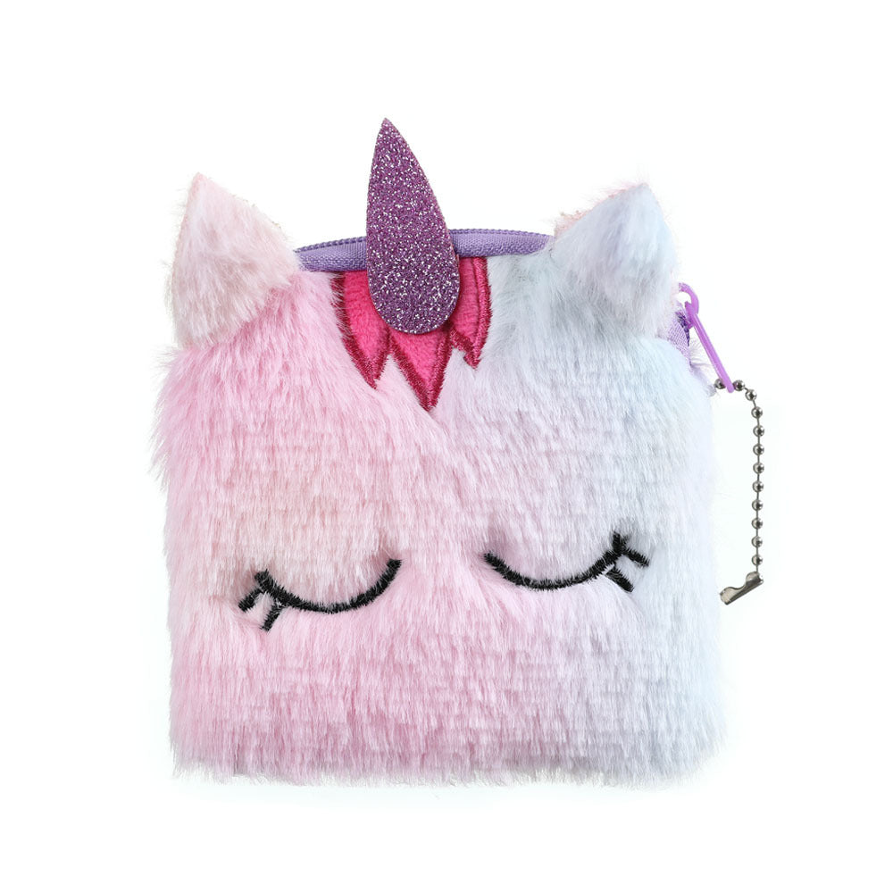 Unicorn Plush Coin Bag