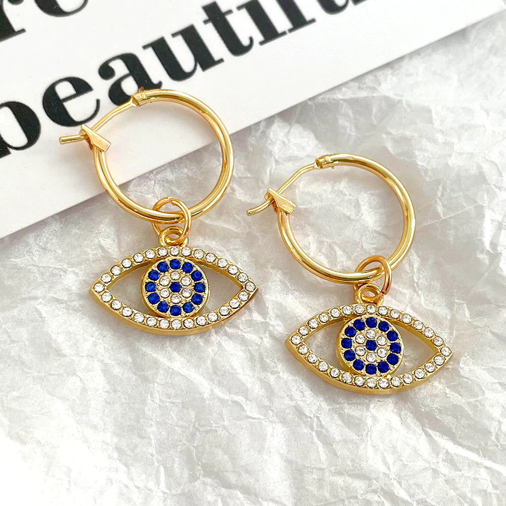 Turkish Eye Sleek Earrings