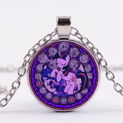 Unicorn Medallion Necklace: Twilight Sparkle