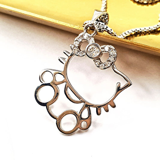 Hello Kitty 925 Silver Necklace