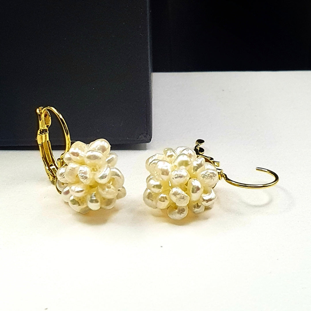 Pearl Cluster Earrings