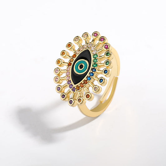 Turkish Eye Cocktail Ring