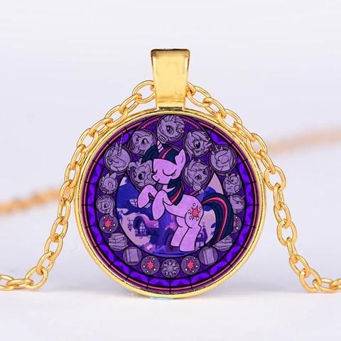 Unicorn Medallion Necklace: Twilight Sparkle