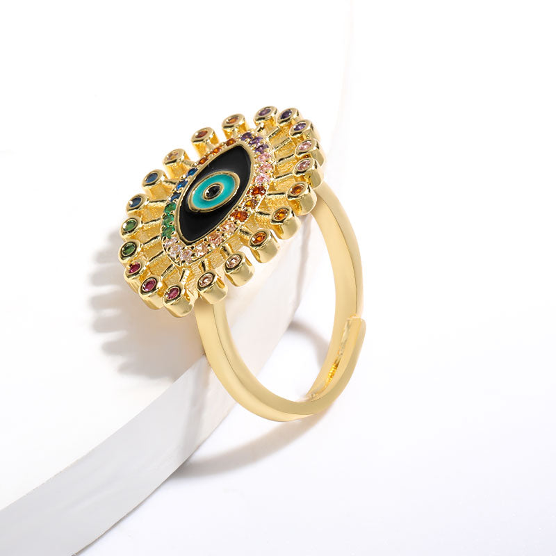 Turkish Eye Cocktail Ring