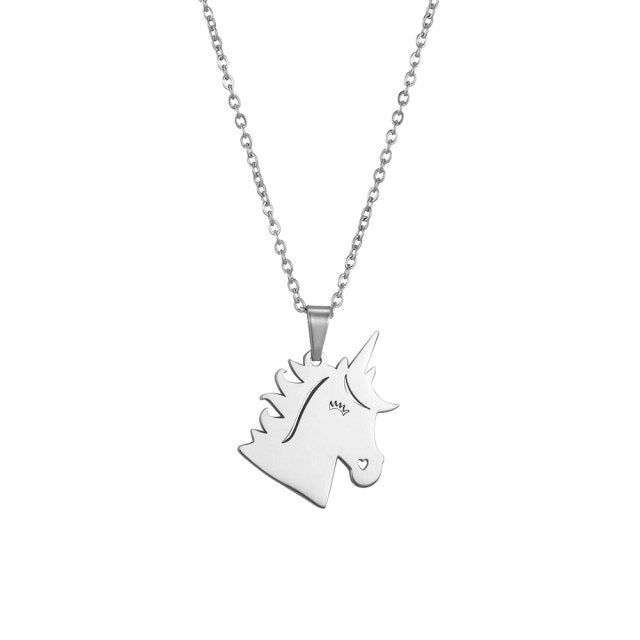 Smiling Unicorn Necklace