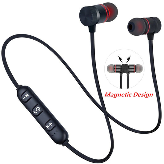 Wireless Magnetic Earbuds with Suction and Bluetooth