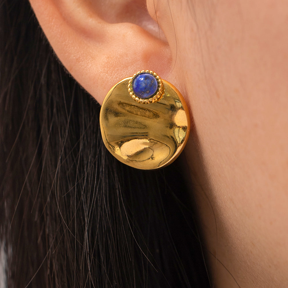 Lapis Stud Earrings