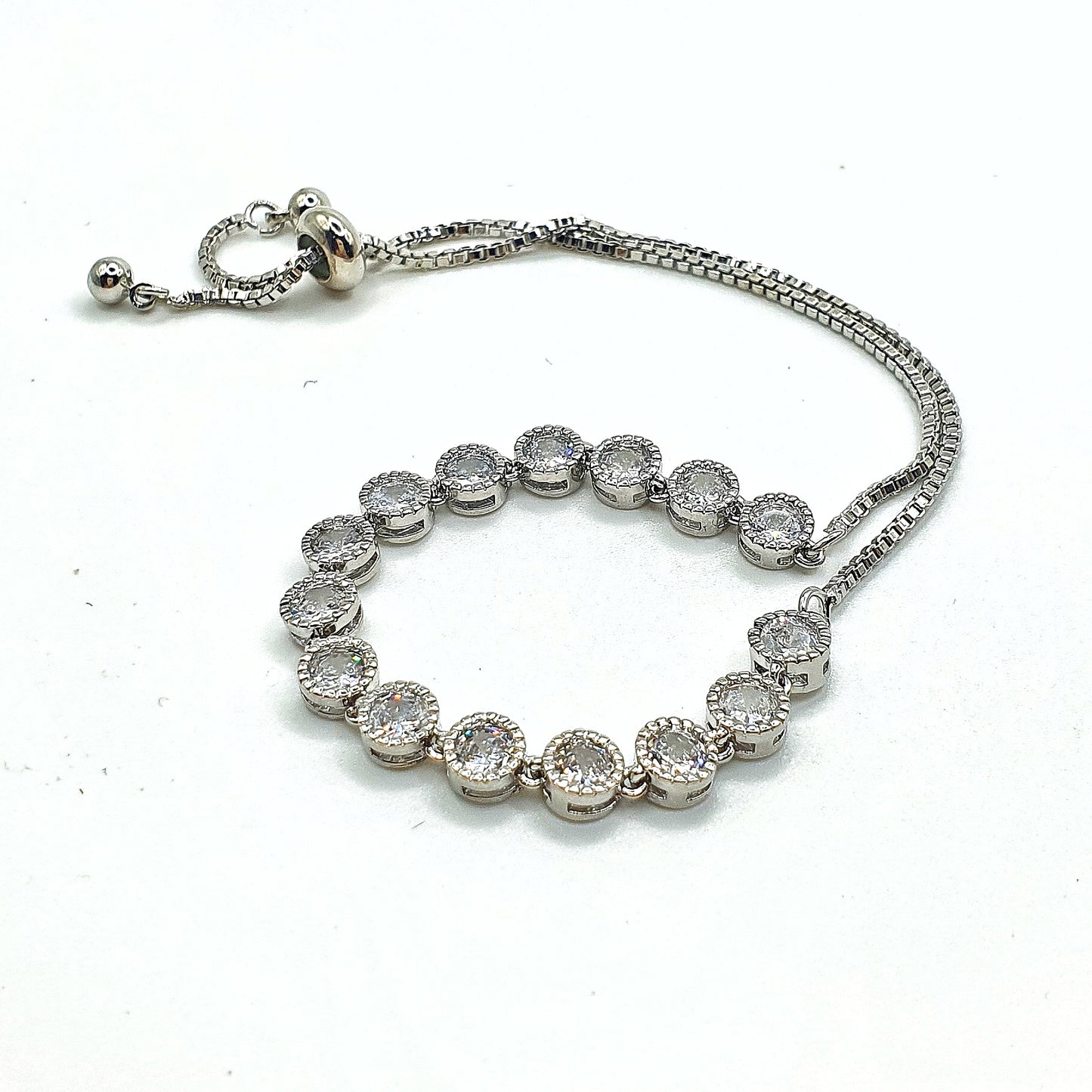 Classic Round Zircon Tennis Bracelet