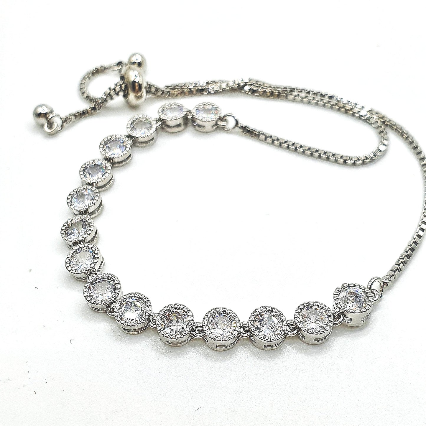 Classic Round Zircon Tennis Bracelet