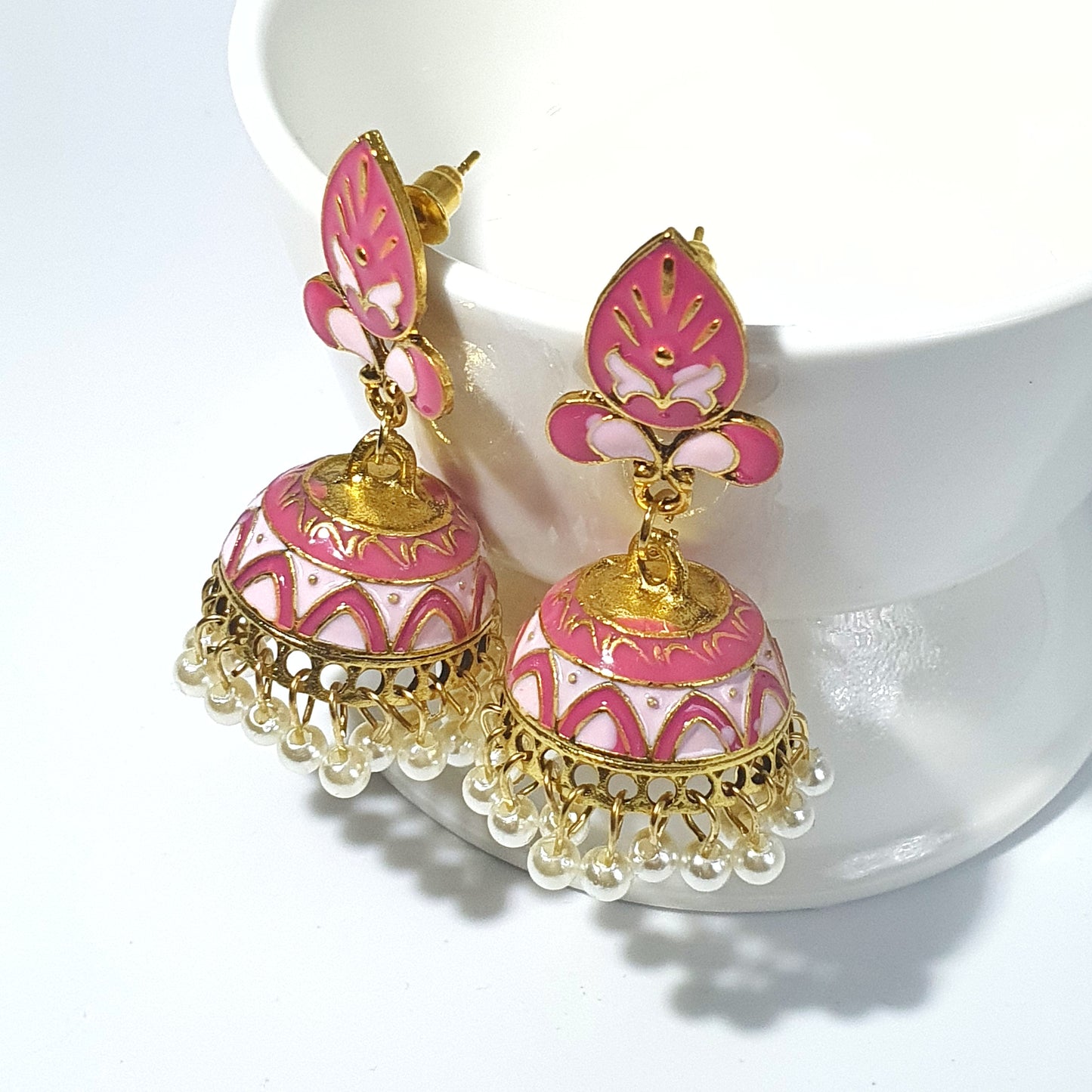 Tea Pink Jhumka