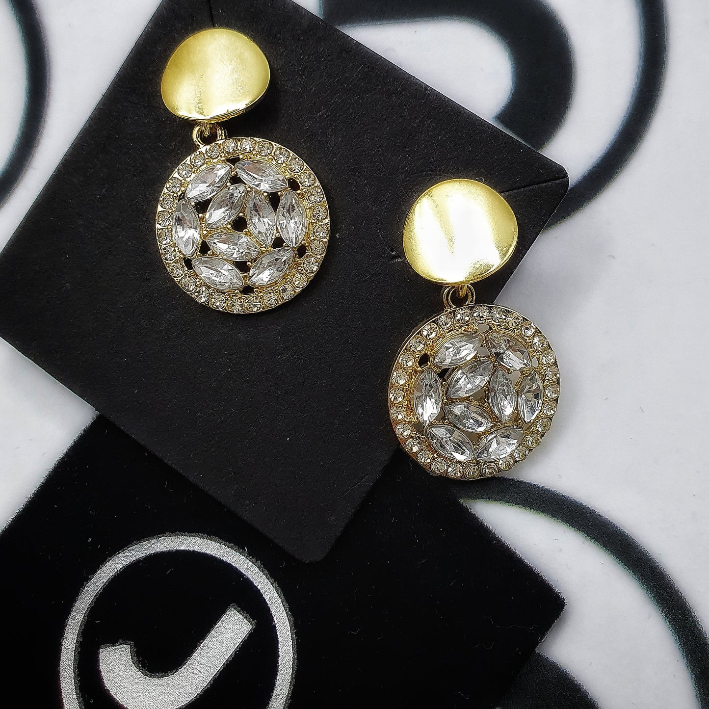 Geometric Round Earrings