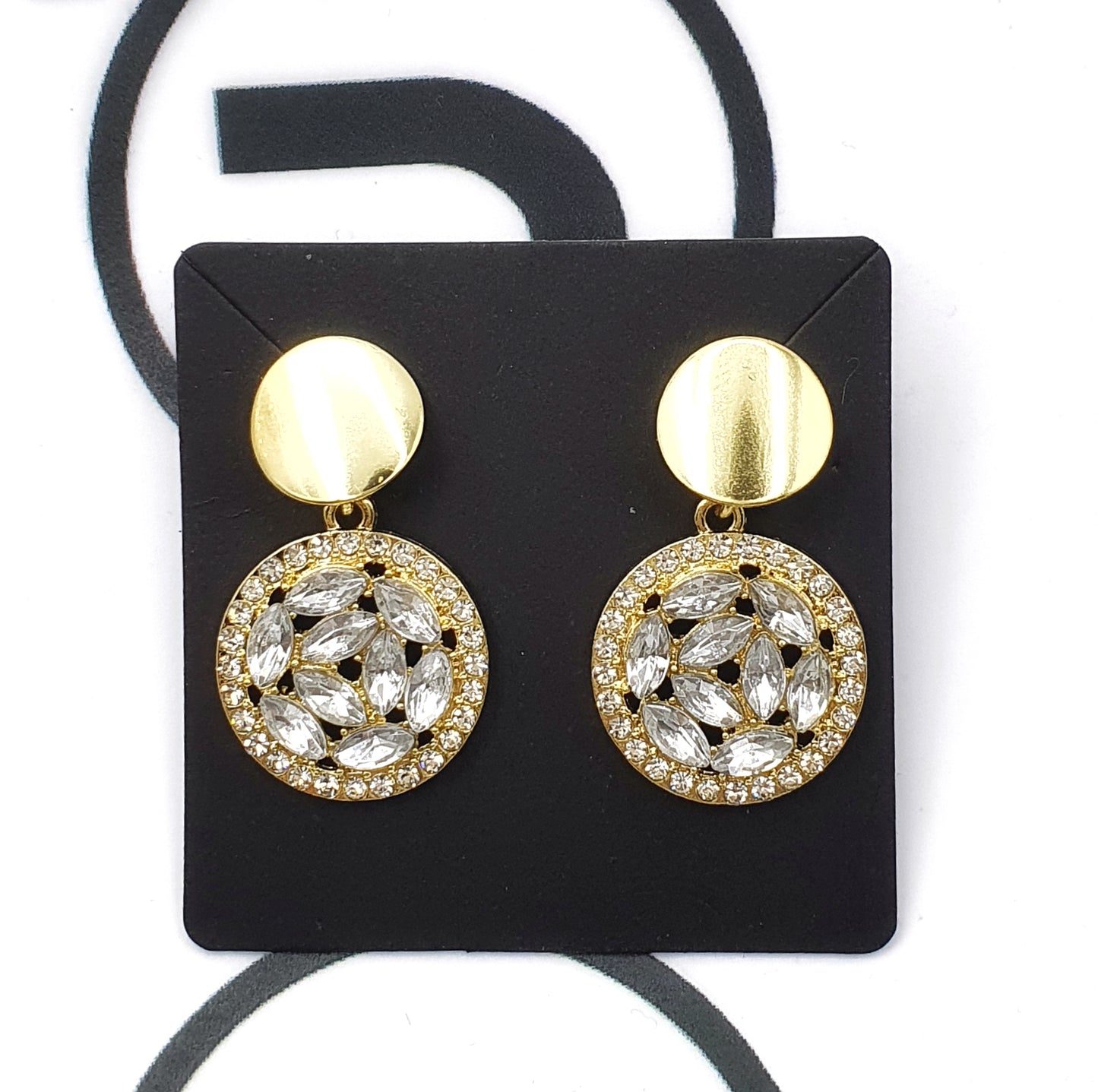 Geometric Round Earrings