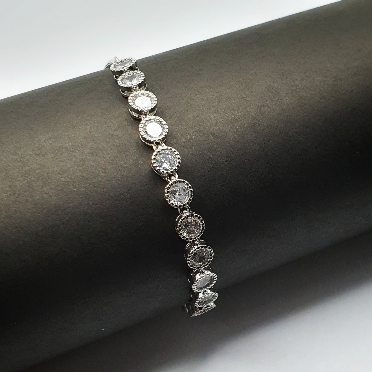 Classic Round Zircon Tennis Bracelet