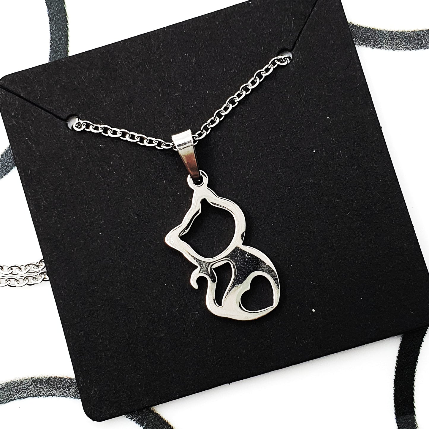 Heart Cat Necklace