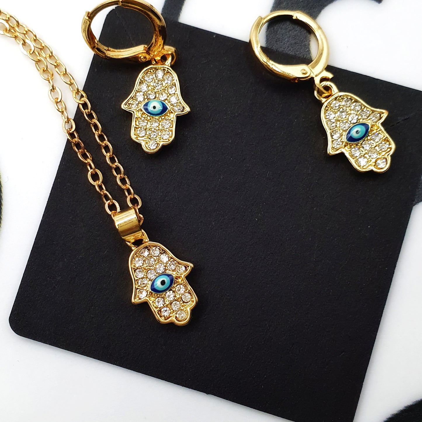 Turkish Hamsa Jewelry Set