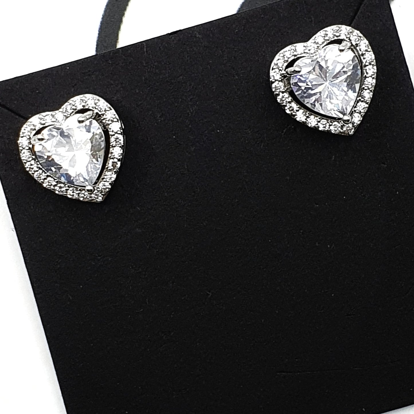 Zircon Heart Earrings