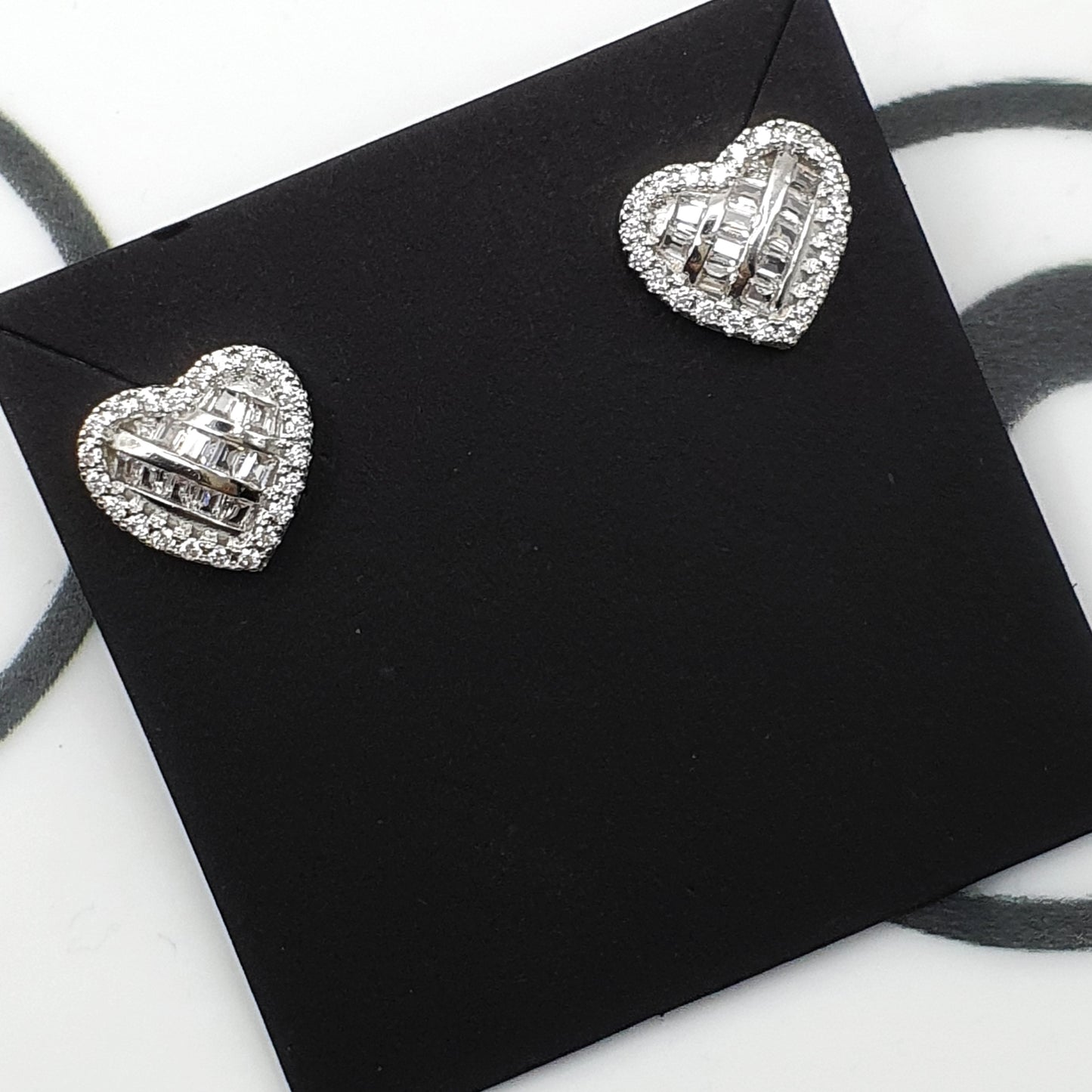 Criss Cross Heart Earrings