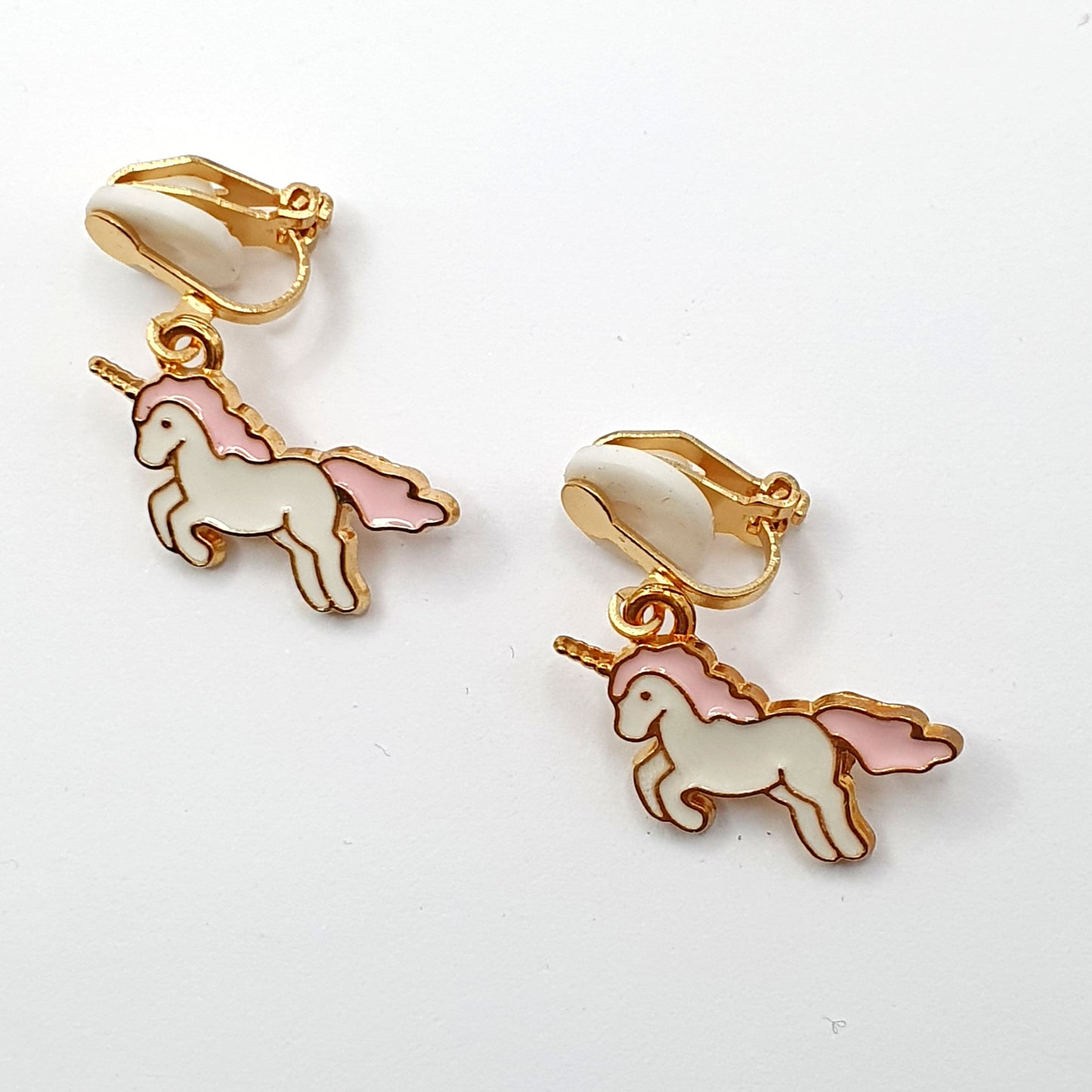 Unicorn Clip Earrings (no ear piercing)