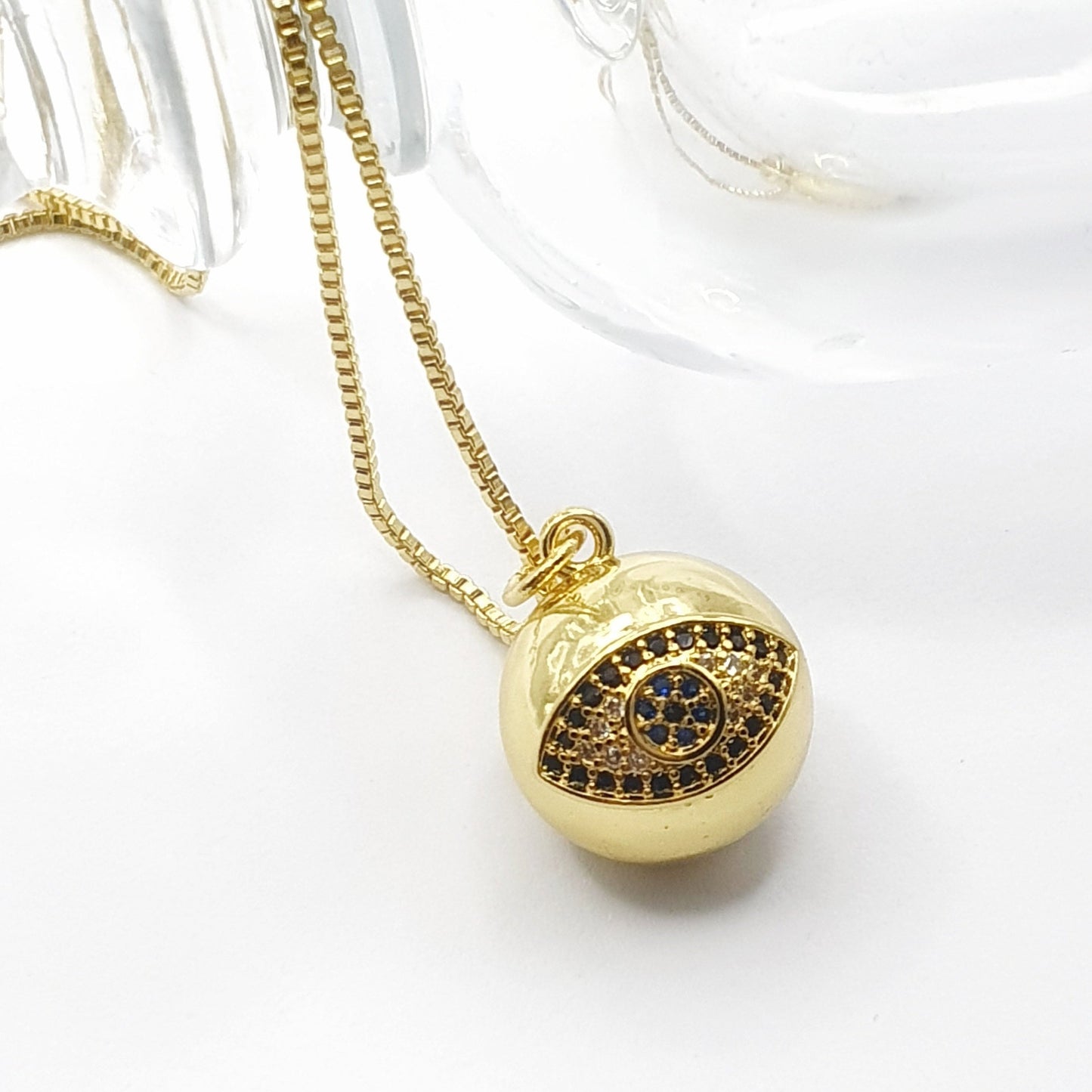 Turkish Gold Ball Clavicle Necklace