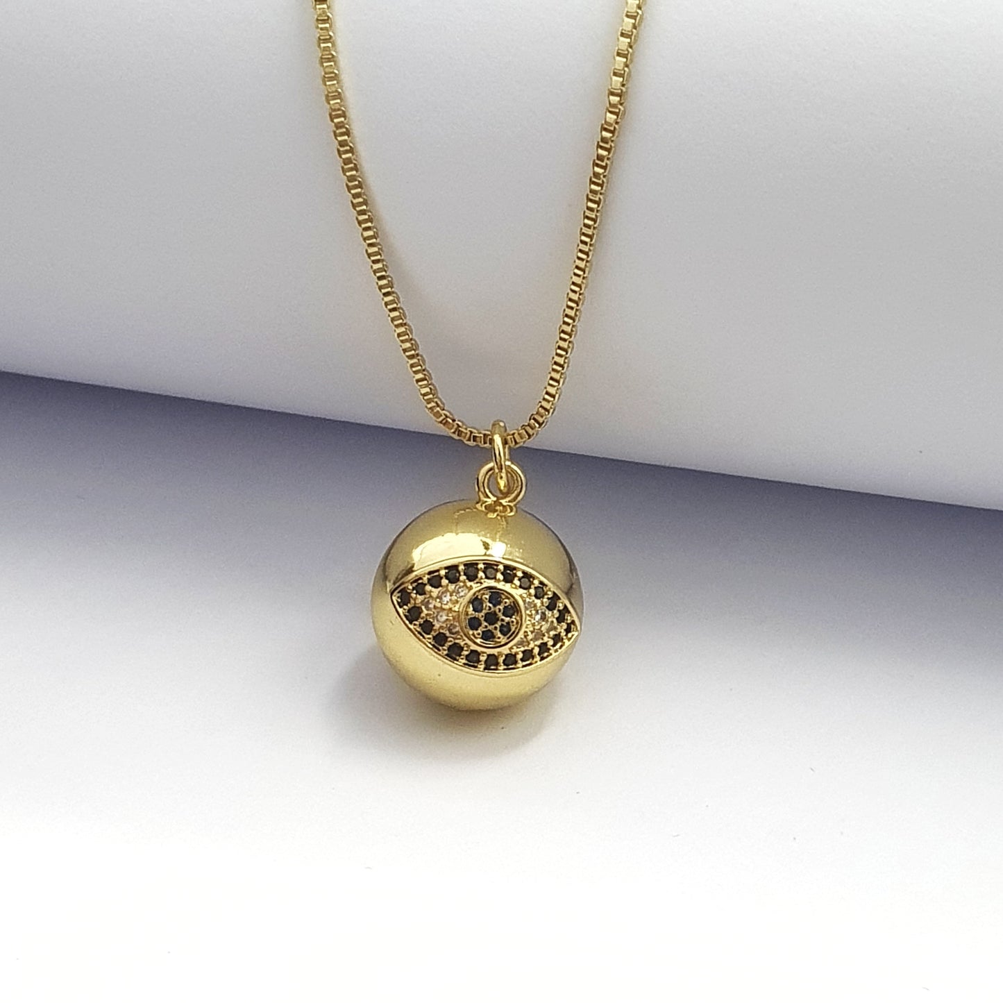 Turkish Gold Ball Clavicle Necklace