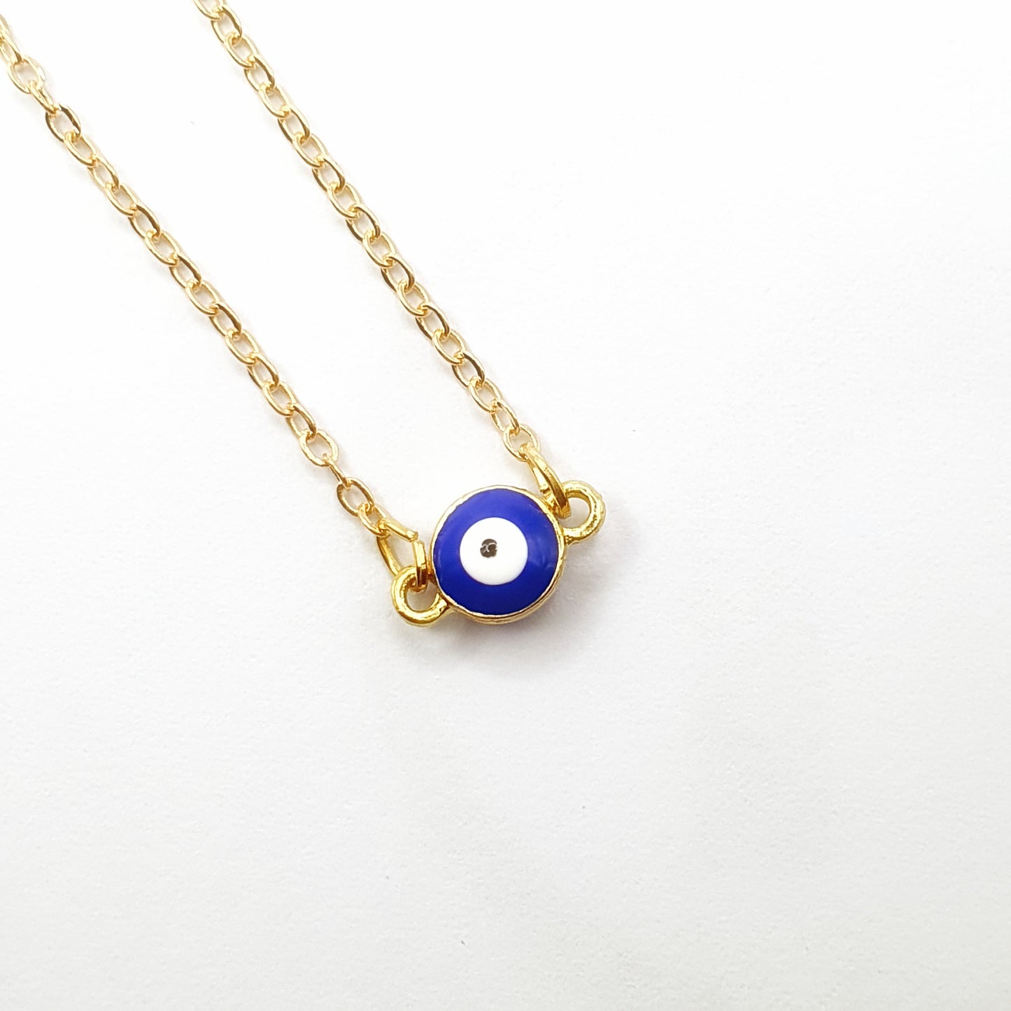 Intricate Turkish Eye Necklace (Gold)