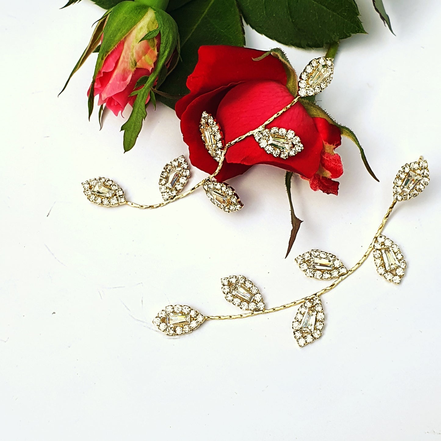 Gold Vine Earrings