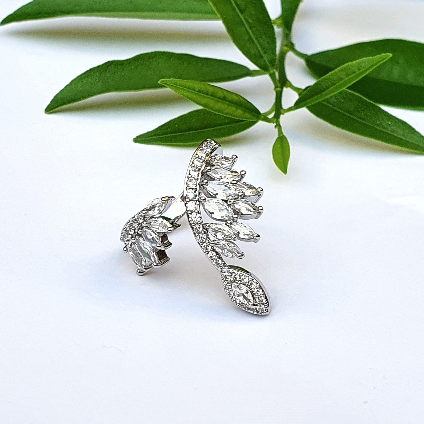 Butterfly Zircon Open Ring